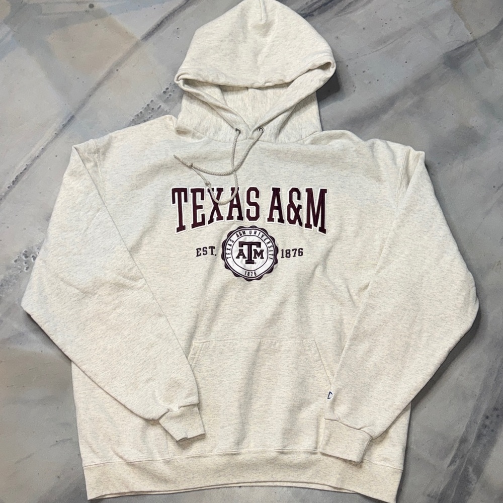 Champion Texas A&M University Hoodie - Oatmeal Heather - Men’s 2XL